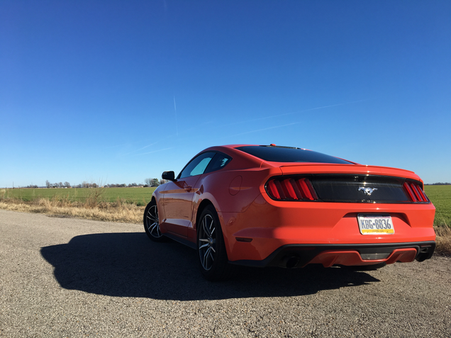 The previous Mustang I rented. Donuts were made.